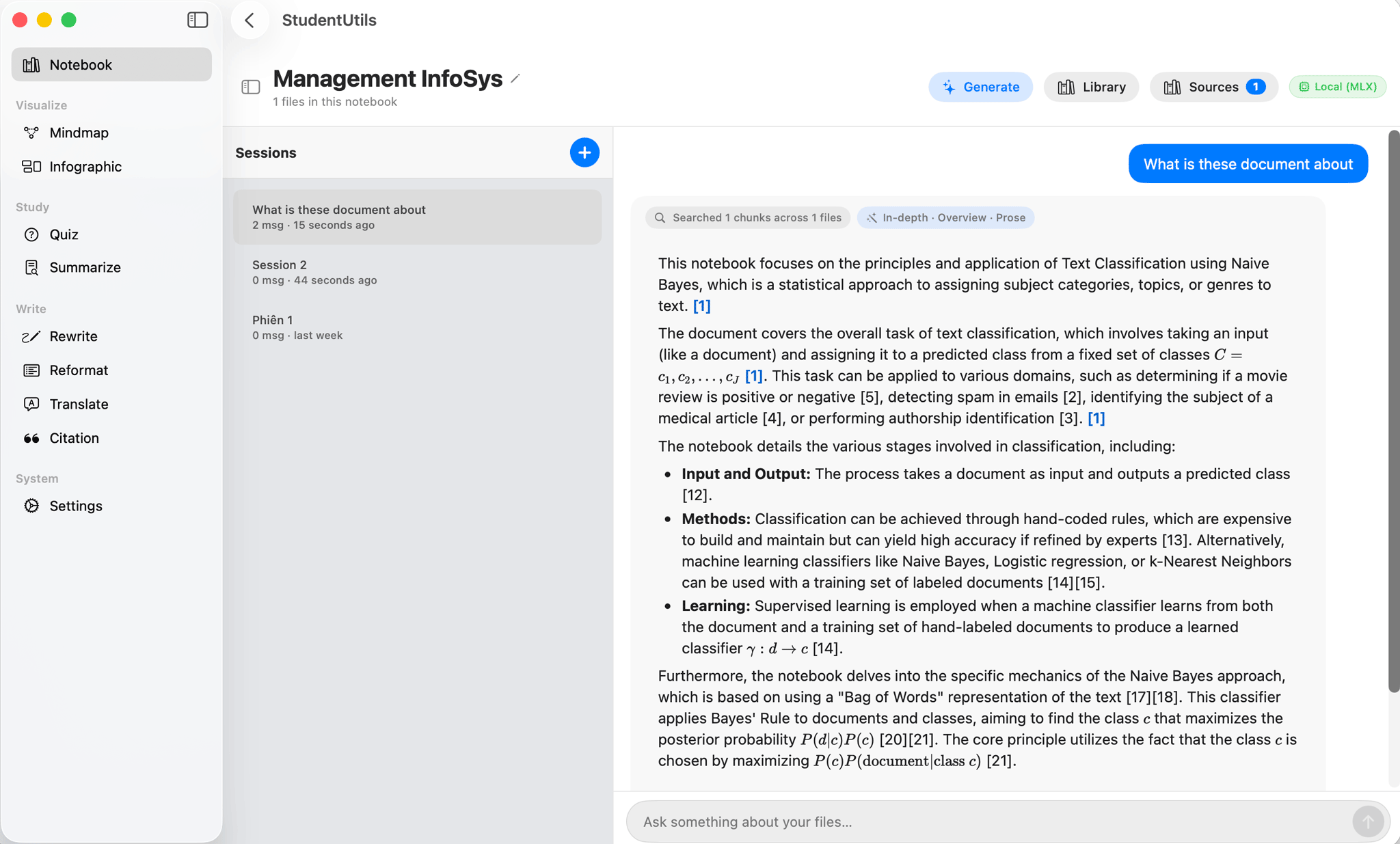 LearningUtils running natively on macOS